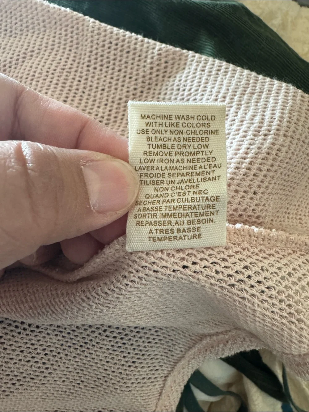 Free People Blush Pink Open Knit Vest